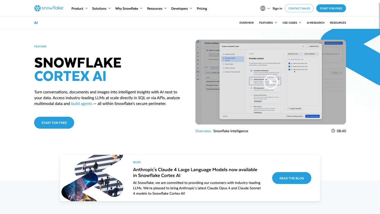 Snowflake Cortex AI